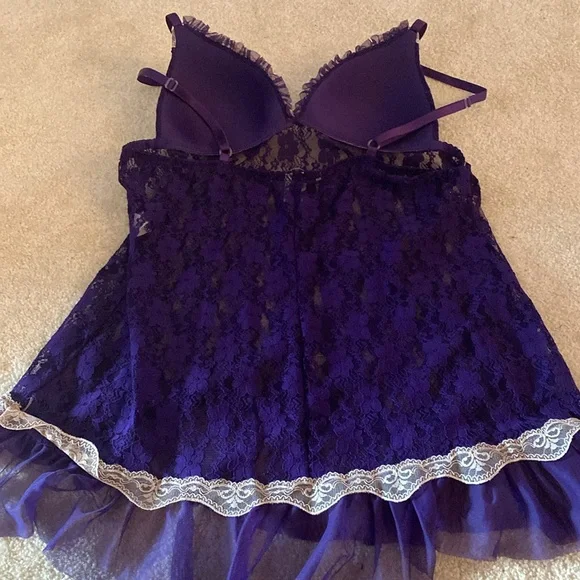 Linea Donatella Lacey lingerie medium faux pink - Picture 6 of 8